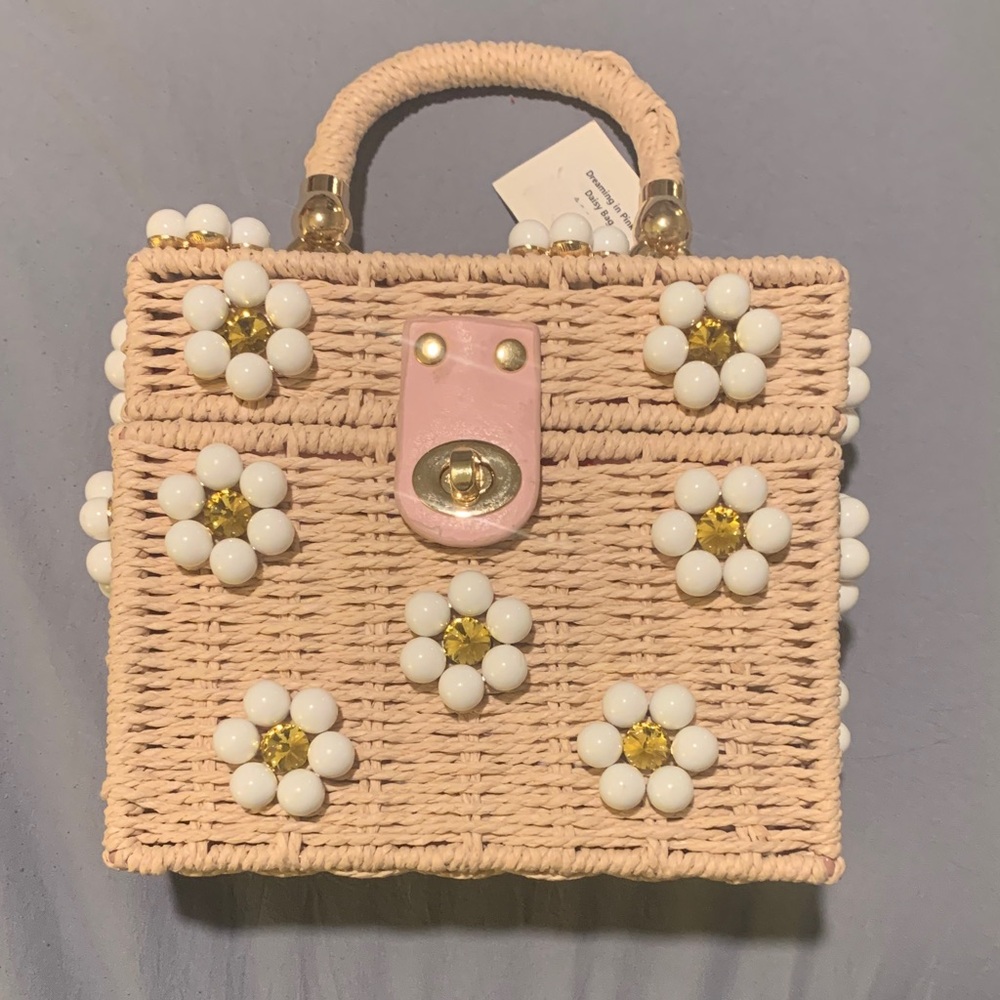 Dreaming in Pink Daisy Bag by Jenna Lee